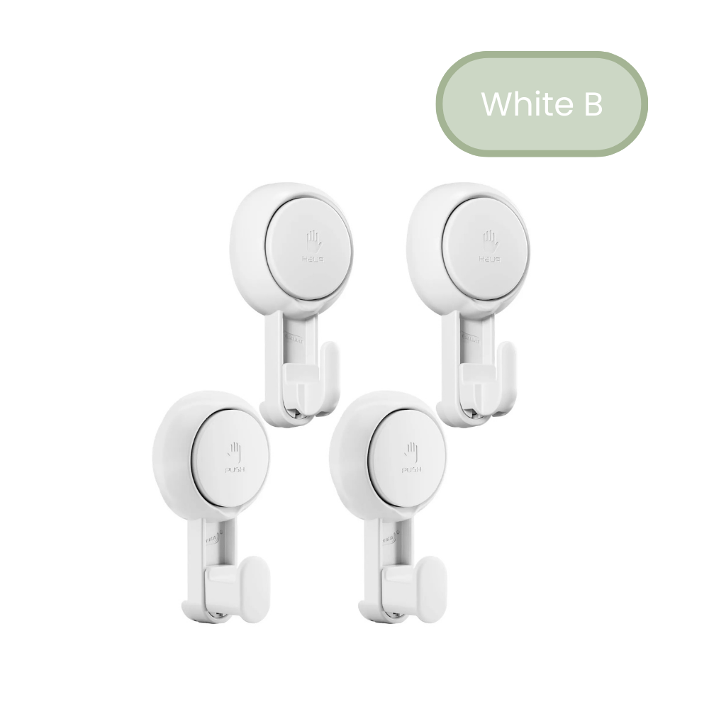 Suction Cup Wall Hooks (Pack of 4)