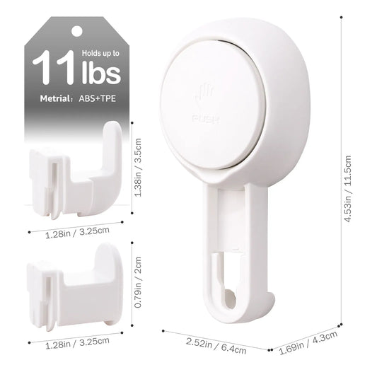 Suction Cup Wall Hooks (Pack of 4)