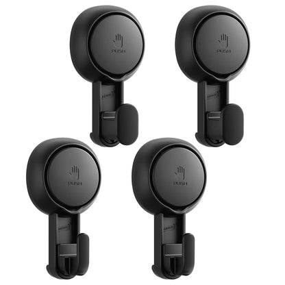 Suction Cup Wall Hooks (Pack of 4)